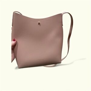 Samara Peony Pink Vegan Leather Small Shoulder Crossbody Bag